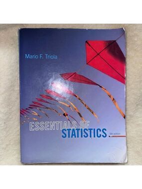 Essentials Of Statistics 5th Edition Textbook Mario Triola Pearson